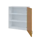 MH - 65D horní skříňka, 1-dveřová, pravá, 770x654x440, korpus bílý, dvířko buk royal